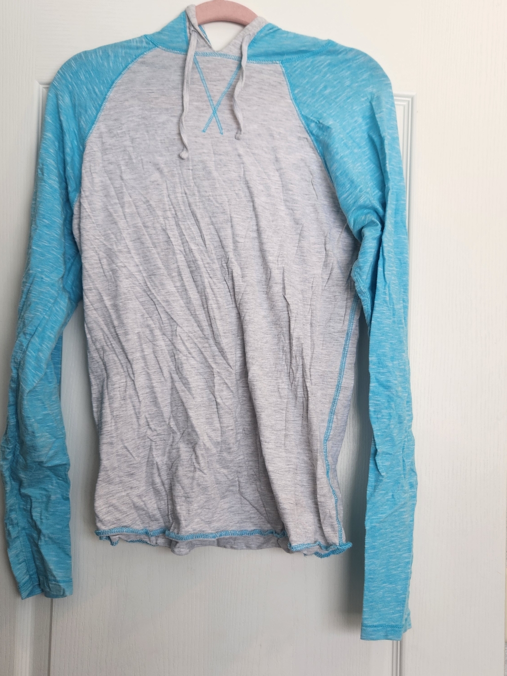 BKE Mens Gray & Blue Hoodie M EUC